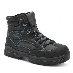 Lugz x Psychworld Ridgeline Chukka Boots Mens 10 Black & Blue Lace Up NEW in Box